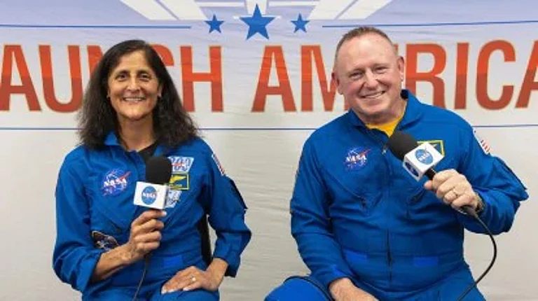 NASA astronauts Sunita Williams and Butch Wilmore |
- AP